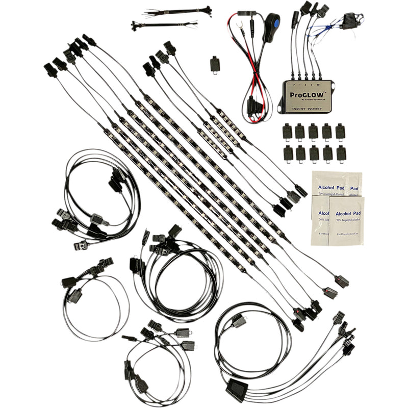 CUSTOM DYNAMICS 2040-2757 PG-FULL-KIT Full Bike ProGLOW™ Color Changing LED Accent Light Kit Light Kit - Full Bike