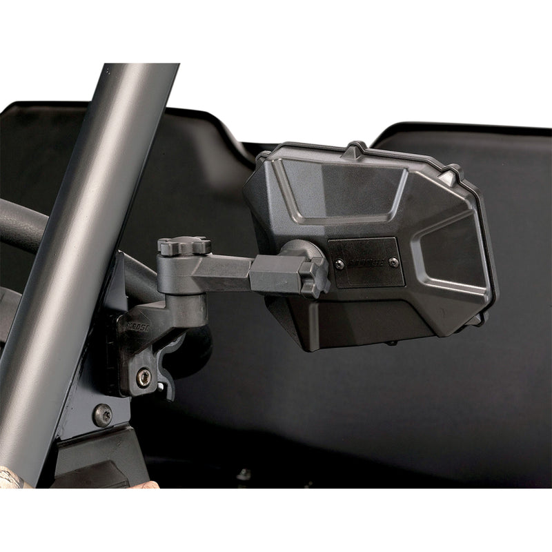 MOOSE OFFROAD 0640-1412 PMIR1-MSE Side Mirror Adapter with Flat Mountable Option for Polaris Pro-Fit Roll Cages Adapter - Mirror - Black - Pro-Fit - Each