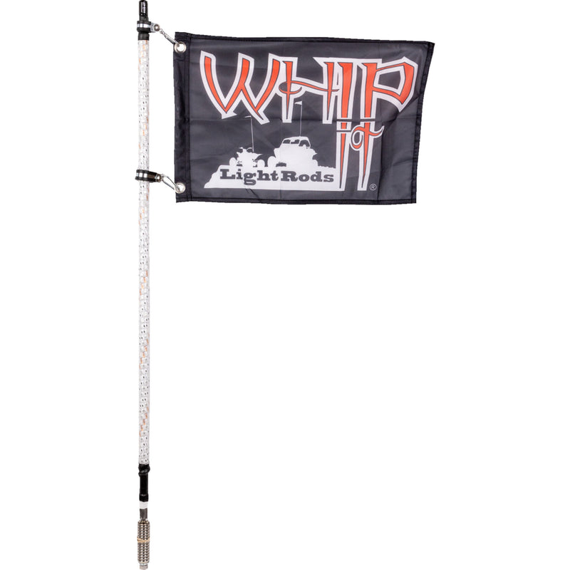 WHIPITLIGHTRODS 2040-2936 SB-CHSBTR-231 Bluetooth Light Rod Chasing 3' Light Rod Whip - Chase - White