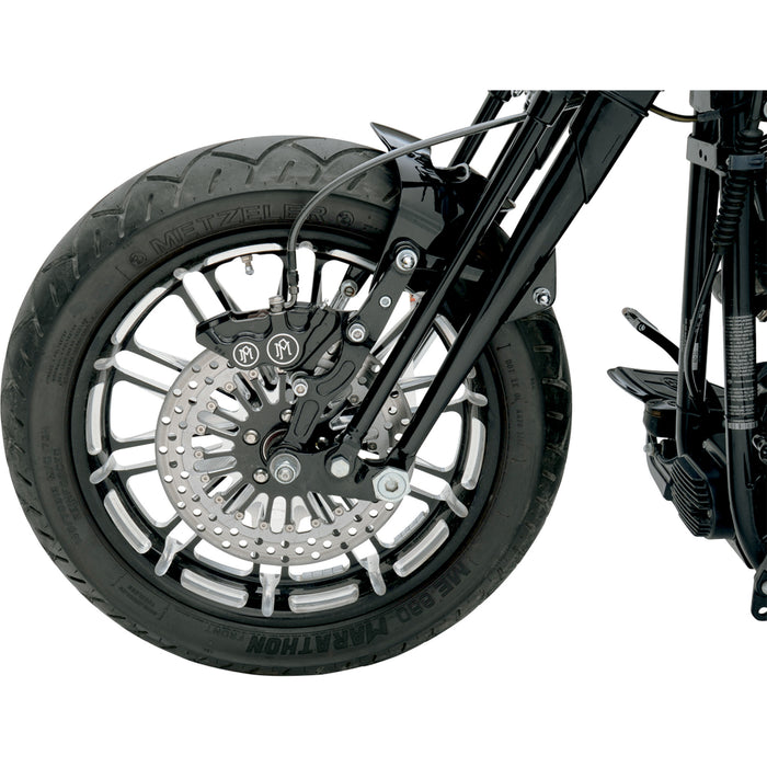 PERFORMANCE MACHINE (PM) 1701-0310 0053-2916-BM Four-Piston Differential-Bore Caliper - 4-Piston Caliper - Front Right - Contrast Cut™ - 11.5"