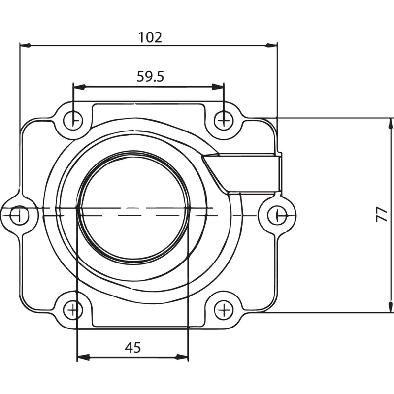 Kimpex Mounting Flange - 104605 Polaris Snowmobiles 2002-2006