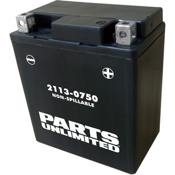 Parts Unlimited Battery For Vespa Sprint 150 I.e. 3V / Sprint 150 / Primavera 150 / Sprint 50 2014-2018 | Bimota 1100 / 750 / 904 Mantra 1995-1999