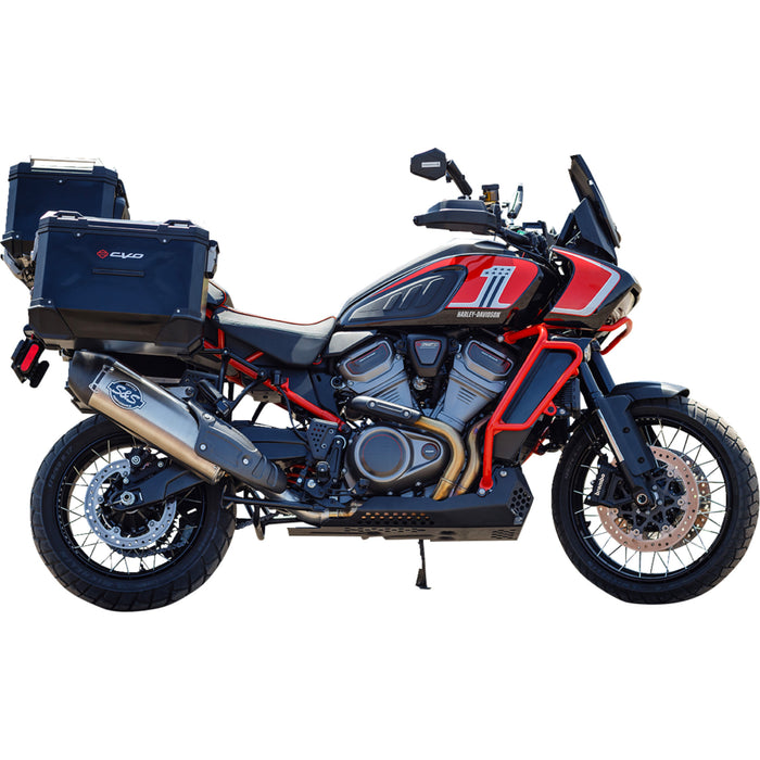 S&S CYCLE 1801-1811 550-1081 Slip-On Muffler - Brushed Stainless Steel - 50-State - Pan American