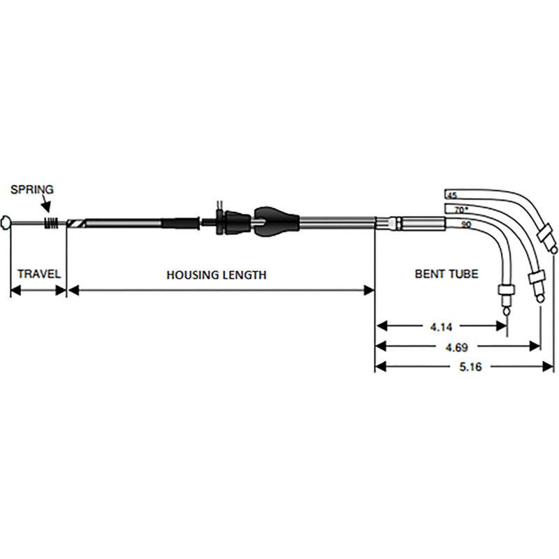 Drag Specialties Stainless Braided Idle Cable Cruise 38-7/8" For Harley Road King 1996-2007