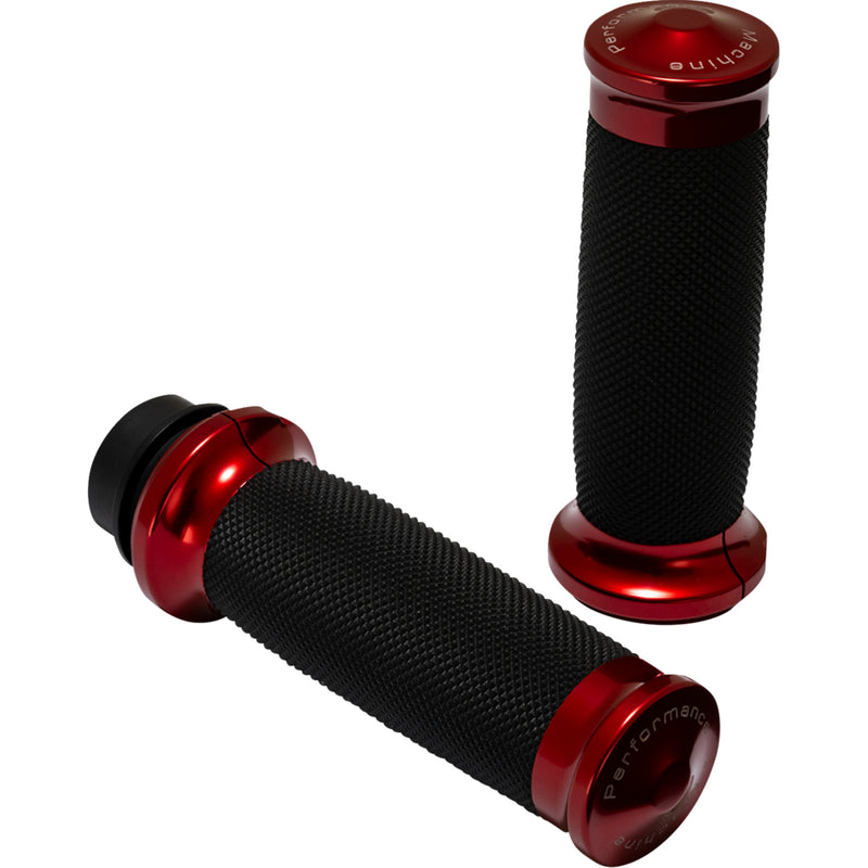 Performance Machine Contour Grips - 0063-2104M-R For Harley Motorcycles 2008-2024