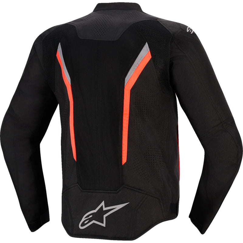 ALPINESTARS AST v3 Air Jacket Black/Dark - Gray/Red Fluo