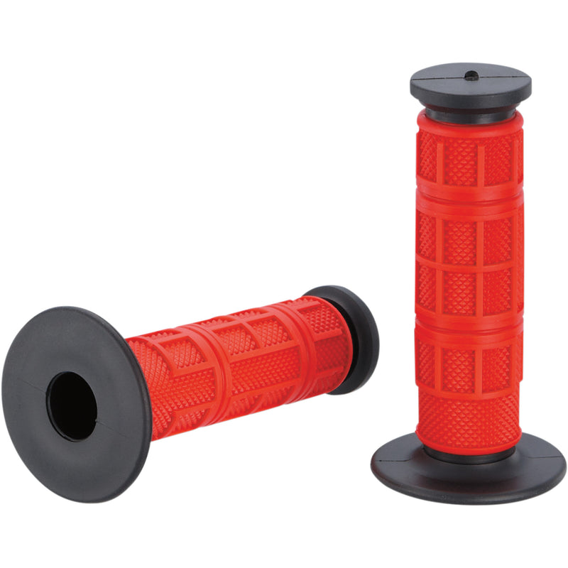 MOOSE OFFROAD 0630-1836 MG-11-RBM Qualifier Grips Grips - Qualifier - Full Waffle - Red