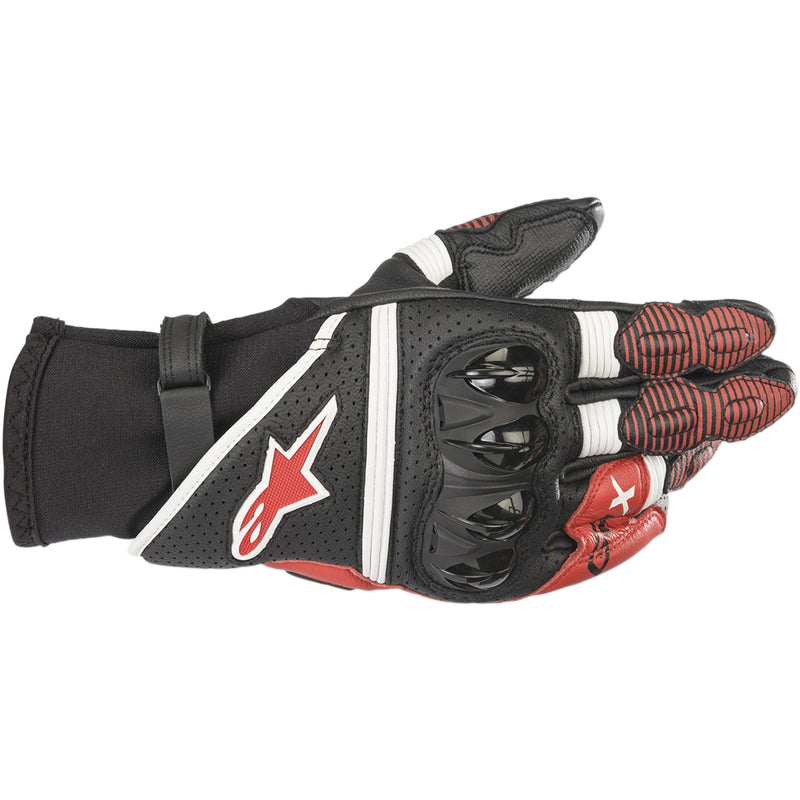 ALPINESTARS GPX V2 Gloves Black/White/Bright - Red