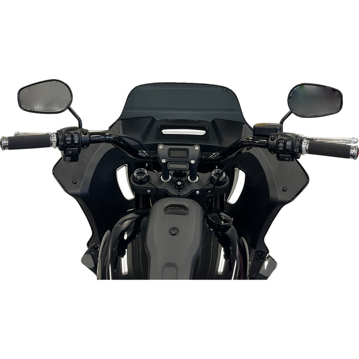 FAT BAGGERS INC. 0601-6329 903008-B 1-1/4" EZ Install Round Top Handlebar - Rounded Top - 8" - Black