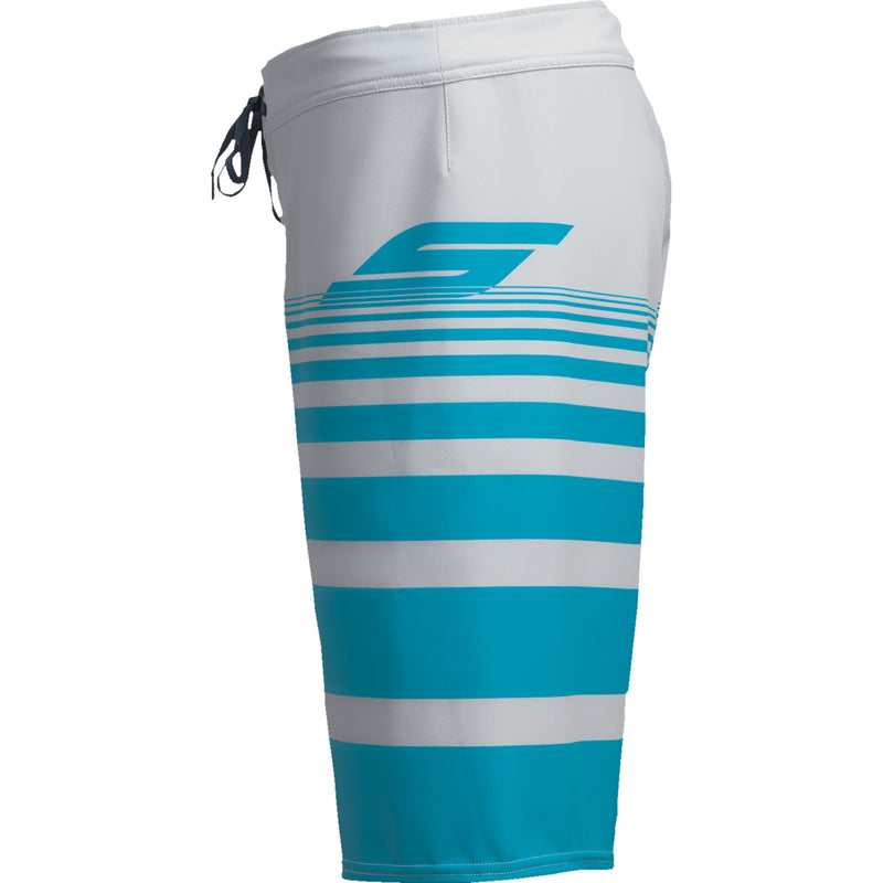 SLIPPERY Glide Board Shorts Gray/Aqua - US