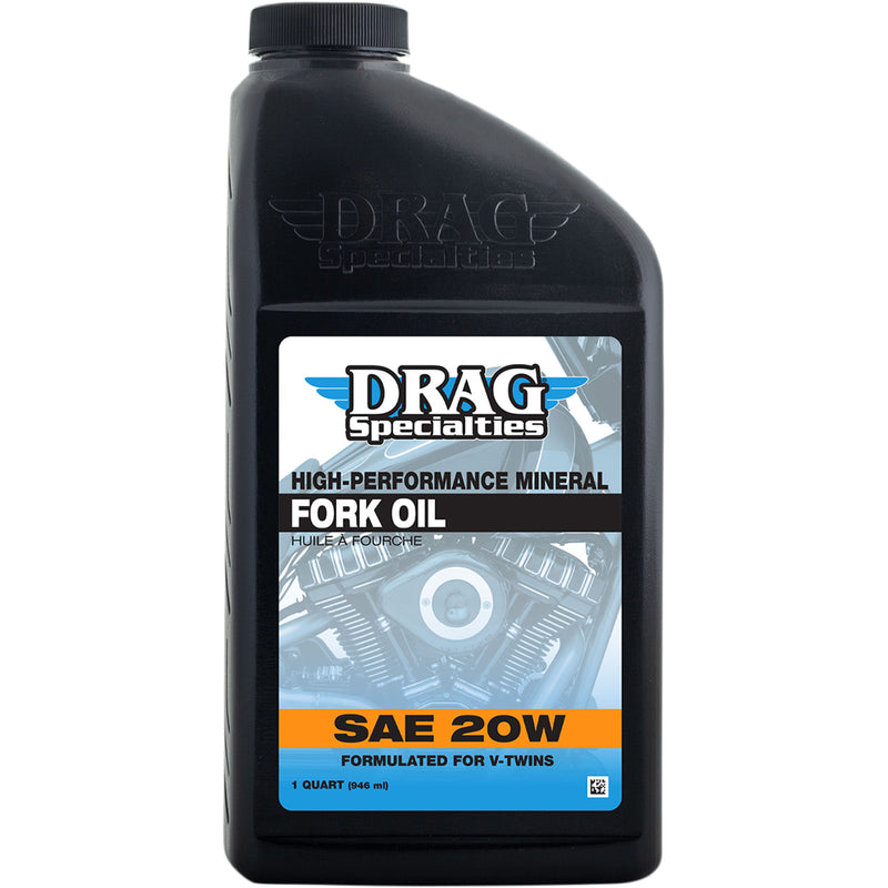 DRAG SPECIALTIES OIL 3609-0140 High-Performance Mineral Fork Oil Fork Oil - 20W, Heavy - 1 U.S. quart