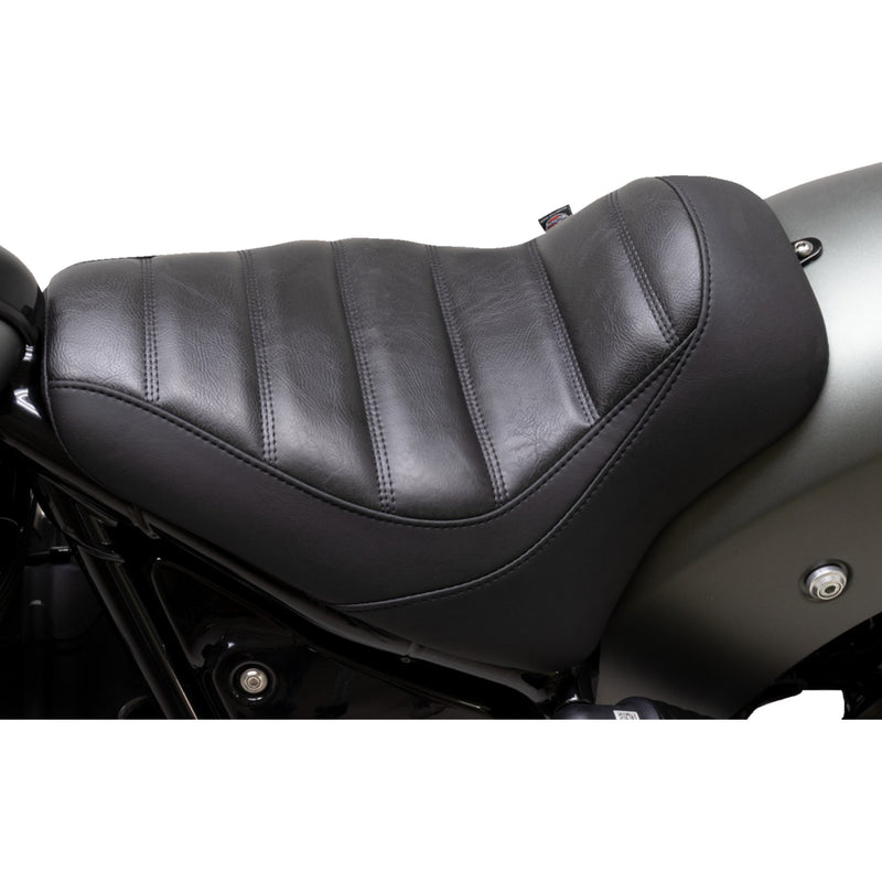 Mustang Runaround™ Solo Seat Solo Black Tuck-N-Roll - 88200 For Indian 2022-2024