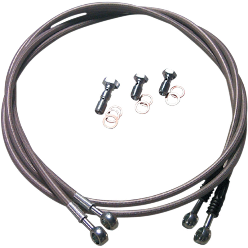 LONE STAR RACING/TECH 5 IND. LS30-54 30-54 Stainless Braided Brake Line Brake Line - Front - Universal