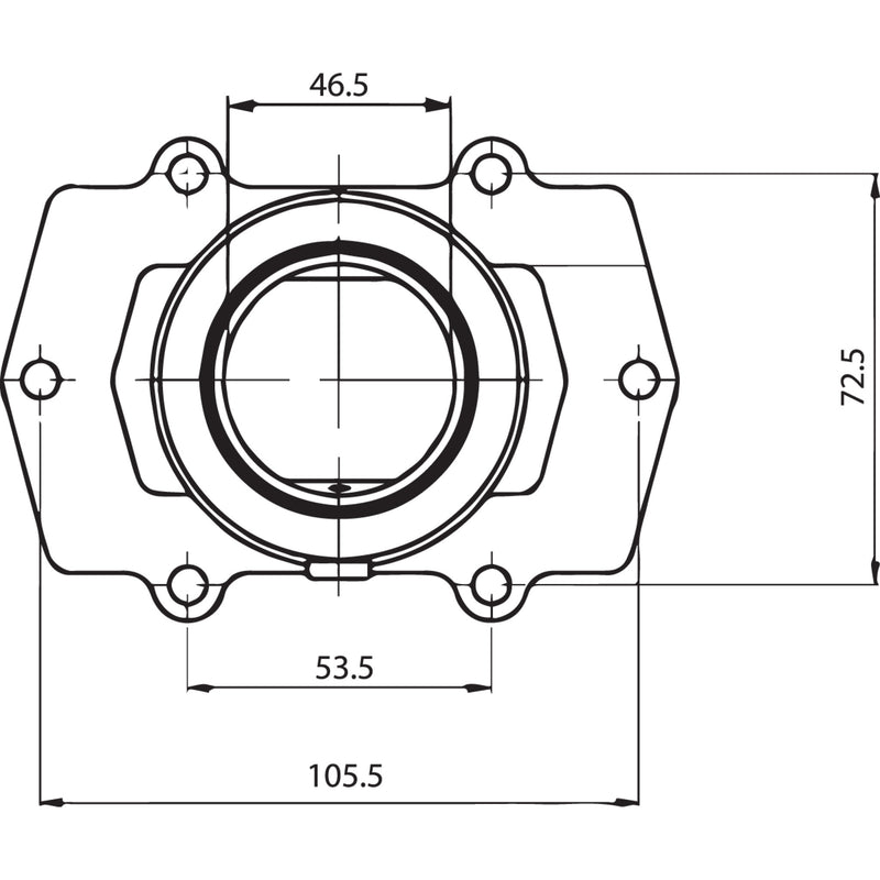 Kimpex Mounting Flange - 104550 Arctic Cat Firecat 500 2003-2006