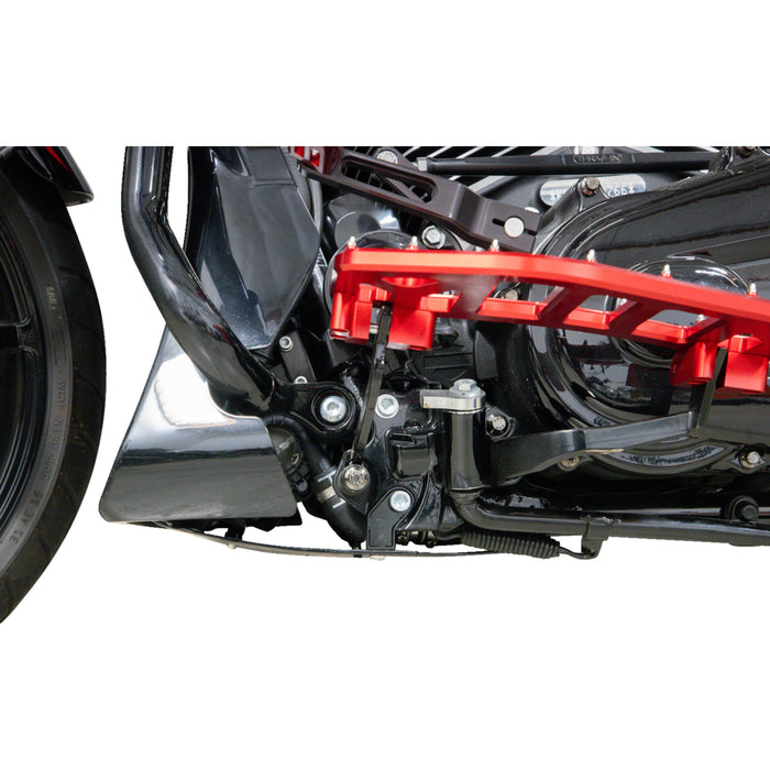 THRASHIN SUPPLY CO. 0506-2532 TSC-3035-1 Forged Carbon Fiber Skid Plate Skid Plate - Carbon Fiber/Forged - With Black Brackets - FLHX/FLTRX