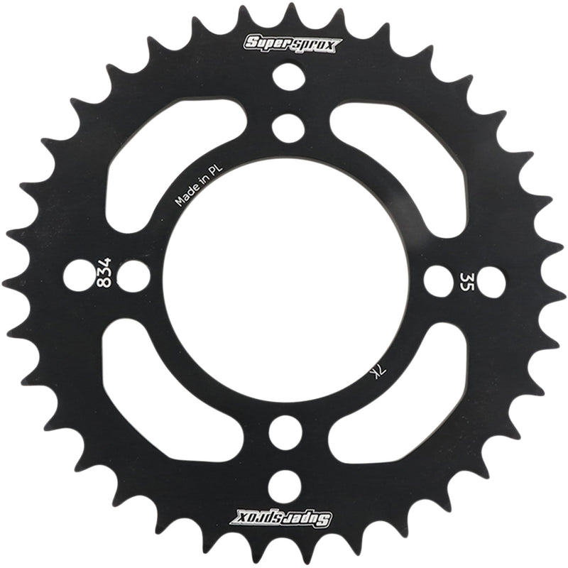 SUPERSPROX 1211-1951 RAL-834-35-BLK Aluminum Rear Sprocket Rear Sprocket - Black - Yamaha - 35 Tooth