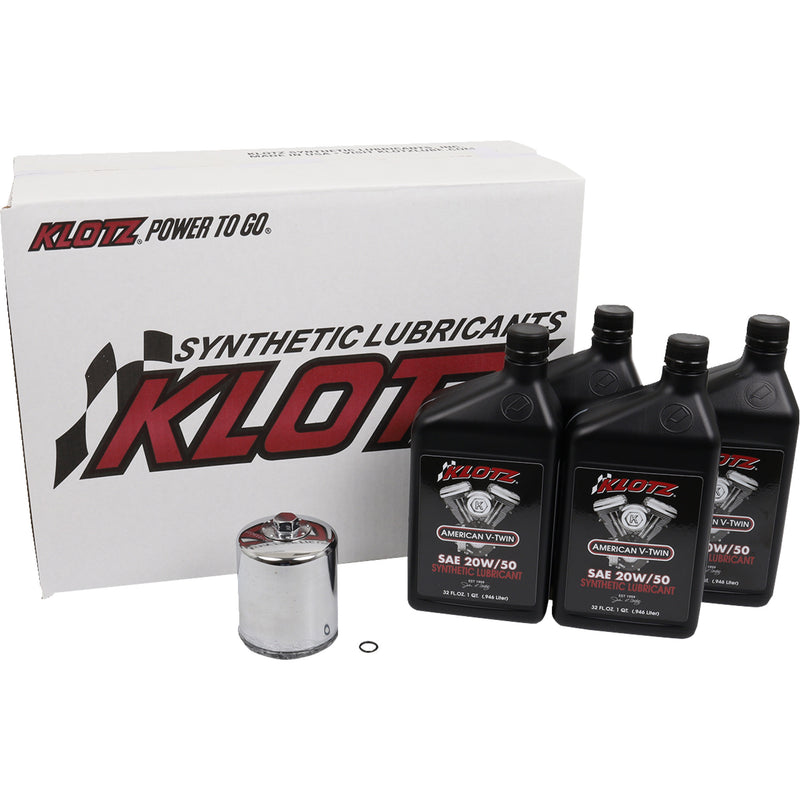Klotz Oil Oil Change Kit - KH-101 For Harley Motorcycles 1999-2026