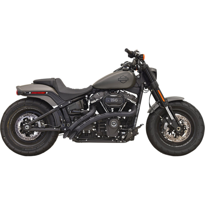 BASSANI XHAUST 1800-2246 1S22FB Radial Sweeper Exhaust - Black/Black