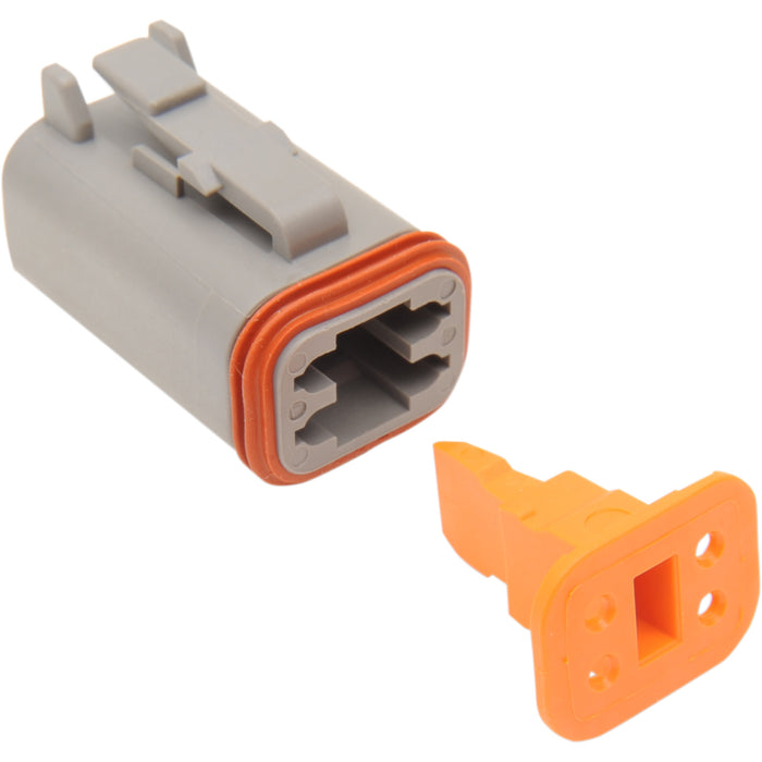 NAMZ 2120-0055 DP-4G Deutsch DT Sealed Connector Component — Wiring Connector Deutsch Plug - 4 Pin - Gray
