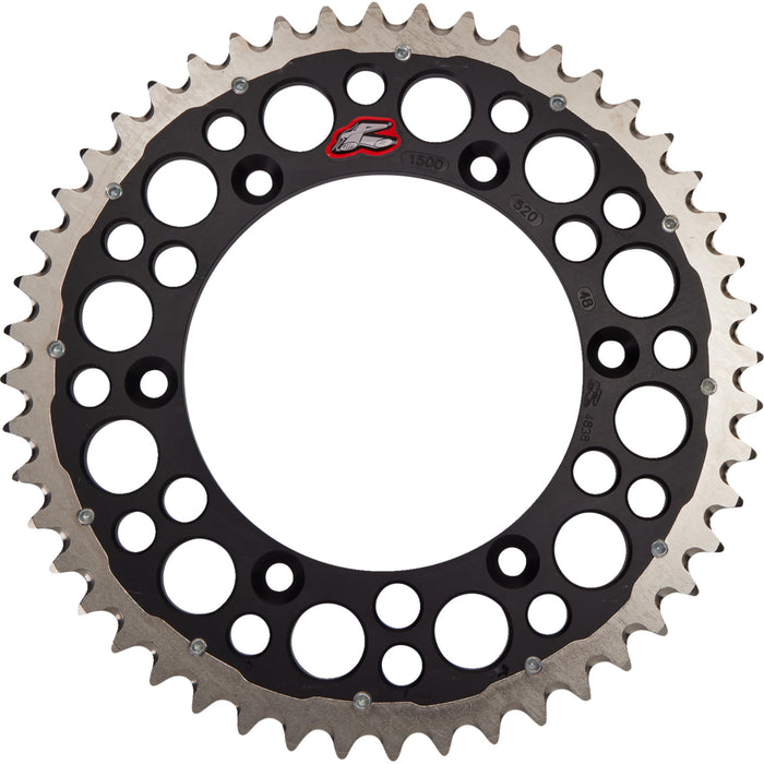 RENTHAL 1210-1344 1500-520-48GPBK Twinring™ Rear Sprocket 48 tooth - black