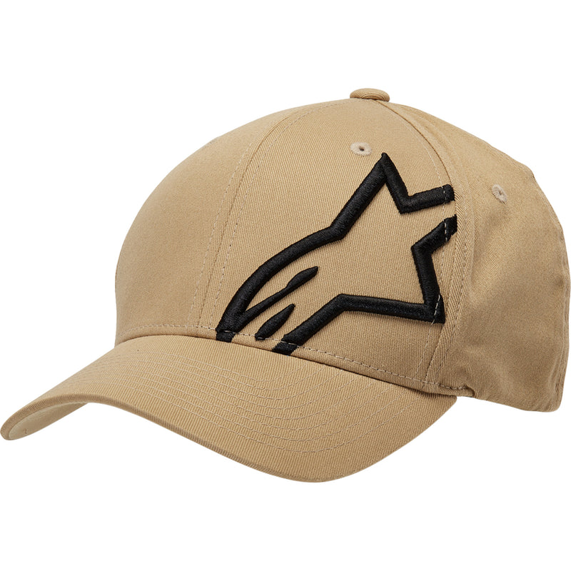 ALPINESTARS 2501-4070 1032810082310SM Corp Shift 2 Curved Brim Hat Corp Shift 2 Hat - Sand/Black - Small/Medium