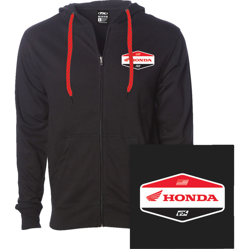 FACTORY EFFEX Honda Stadium Zip-Up Hoodie Black