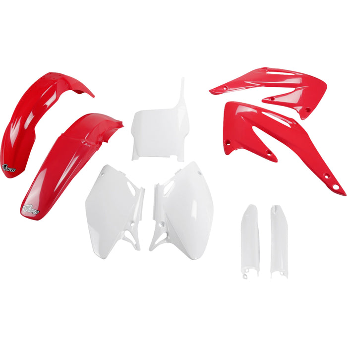 UFO 1403-4161 HOKIT107F@999 Full Body Kit With Fork Guards Body Kit - OEM Red/White - Honda - CRF450R