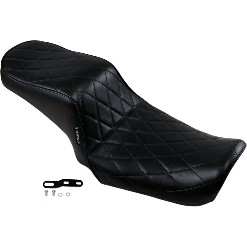 LE PERA 0803-0616 LK-021DM Cherokee Seat - Diamond Pleated - Black - FL/FX '06-'17
