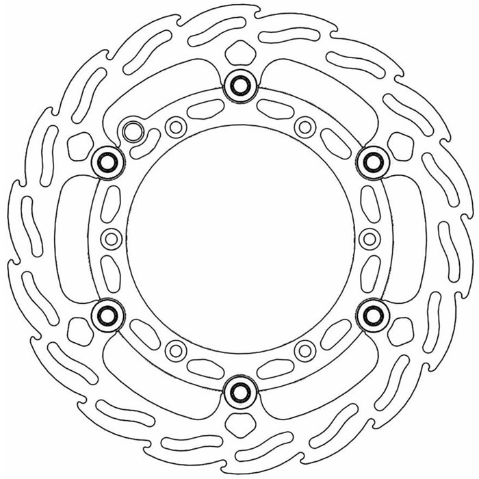 MOTO-MASTER 1711-2095 112145-PU Brake Rotors Brake Rotor - Front - Flame