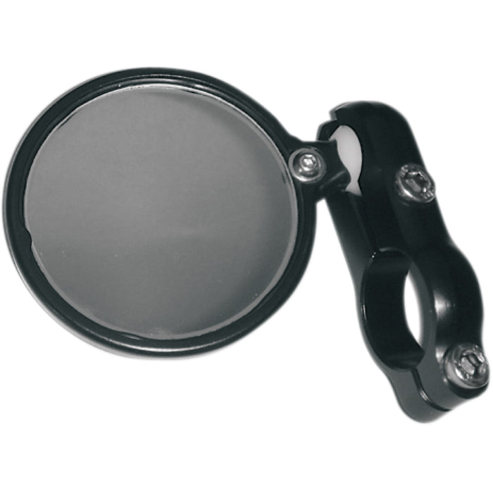 CRG 0640-0122 BS-100 Blindsight Bar End Mirror Mirror - Blindsight - Side View - Round - Black