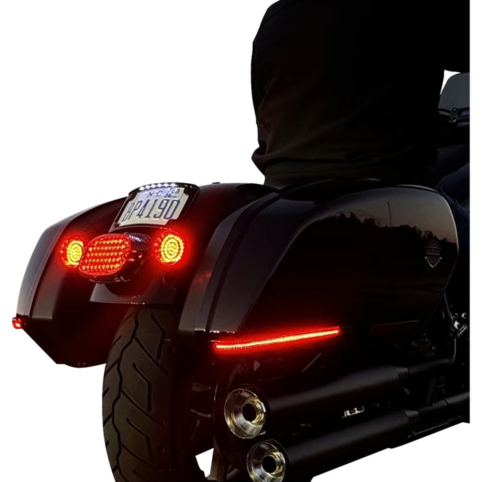 CUSTOM DYNAMICS 2040-3198 CD-LRST-BAG-SB LED Saddlebag Lights - Smoke Lens