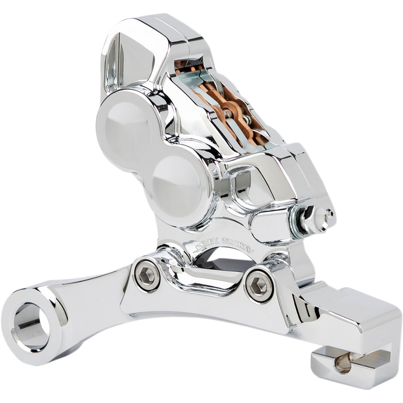 ARLEN NESS 1701-0626 02-324 Ness Tech Four-Piston Caliper - 4-Piston Caliper - Rear - 11.8" - Chrome