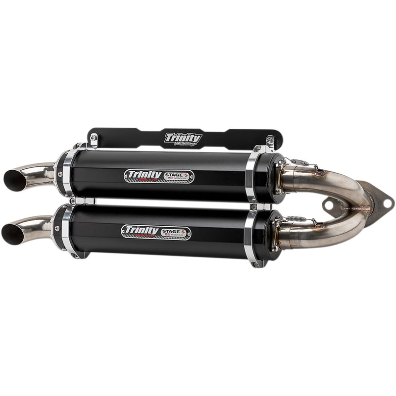 Trinity Racing Stage 5 Muffler - TR-4165S-BK Polaris RZR 2018-2022