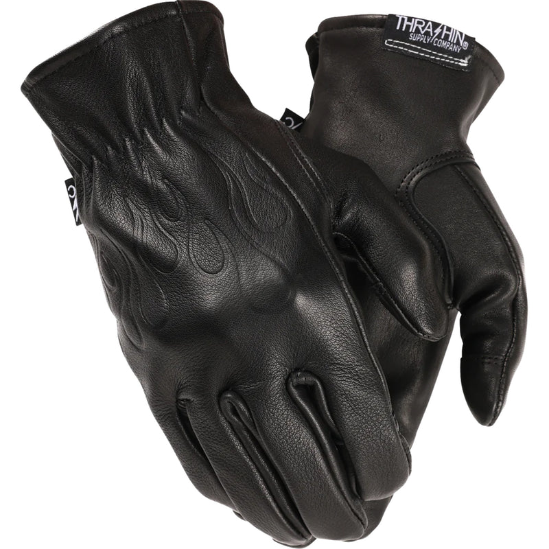 THRASHIN SUPPLY CO. Roper Leather Gloves Black