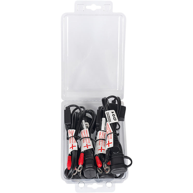 TECMATE 3807-0424 O-01X4 1/4" Eyelet Battery Connection Lead Optimate™ Permanent Battery Lead - 4 Pack