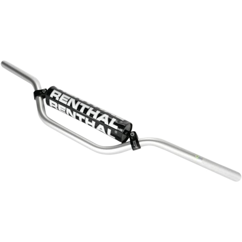 RENTHAL R7641-SI 764-01-SI-01-185 7/8" Off-Road Handlebar — Enduro/MX/Jimmy Button/Moto Handlebar - 7/8" - 764 - Jimmy Button - Silver