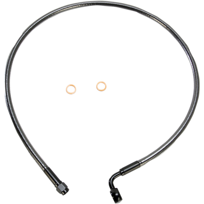 MAGNUM SHIELDING 1741-4093 AS47230 Alternate Length Designer Series ABS-Specific Front Brake Line Kit - 10 mm-90° - 30" - Black Pearl