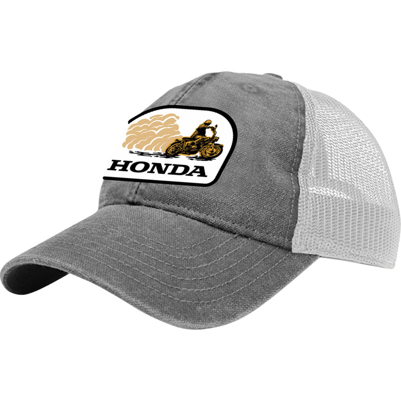 HONDA APPAREL 2501-4469 LEM25-H47 Honda Trucker Hat gray/white