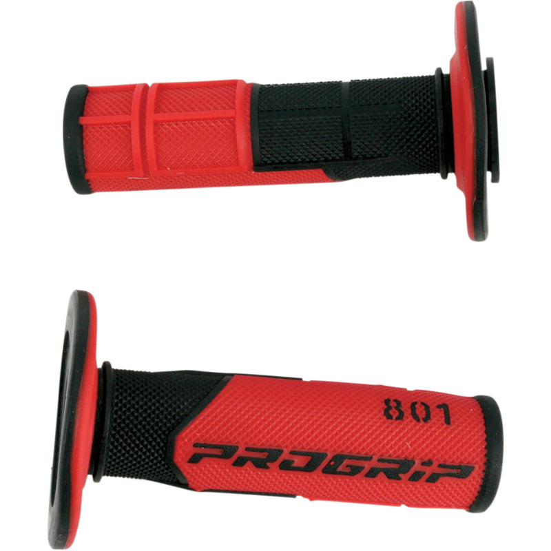 PRO GRIP 0630-0550 PA080100NERO 801 Hybrid Duo-Density Cross Grips black/red