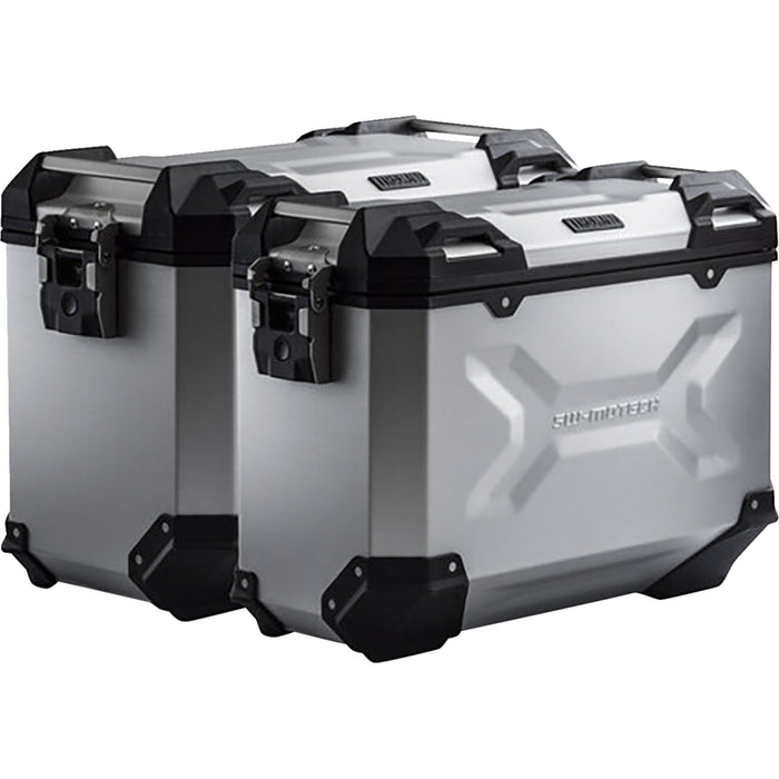 SW-MOTECH 3580-0461 KFT.01.942.70001/S TRAX ADV Aluminum Case System silver - honda africa twin '19-'24