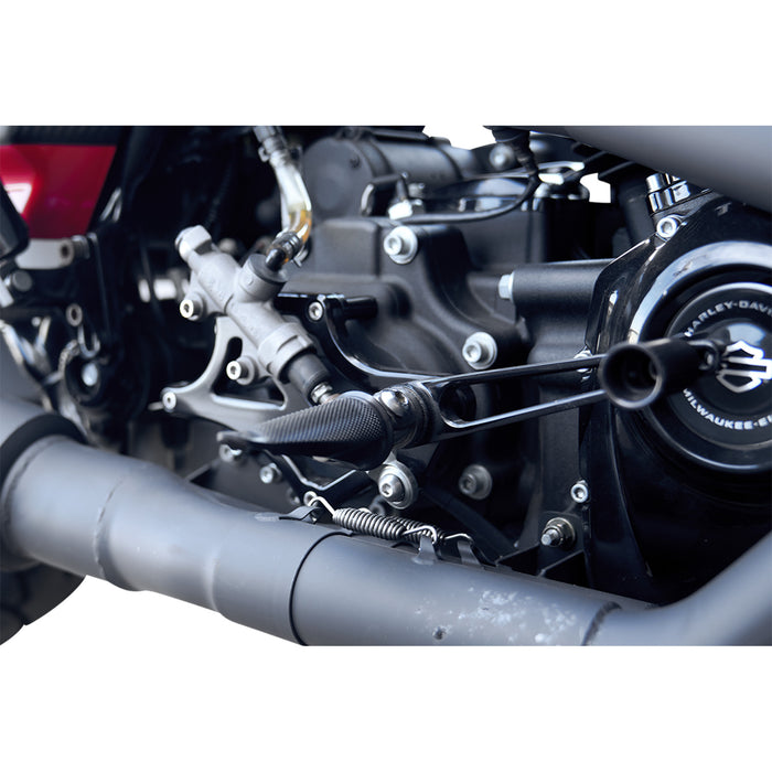 SPEED MERCHANT 1623-0538 SM-M8FLMIDWP-BK Mid Controls Mid-Controls - with Pegs - Black - FL '17-'22