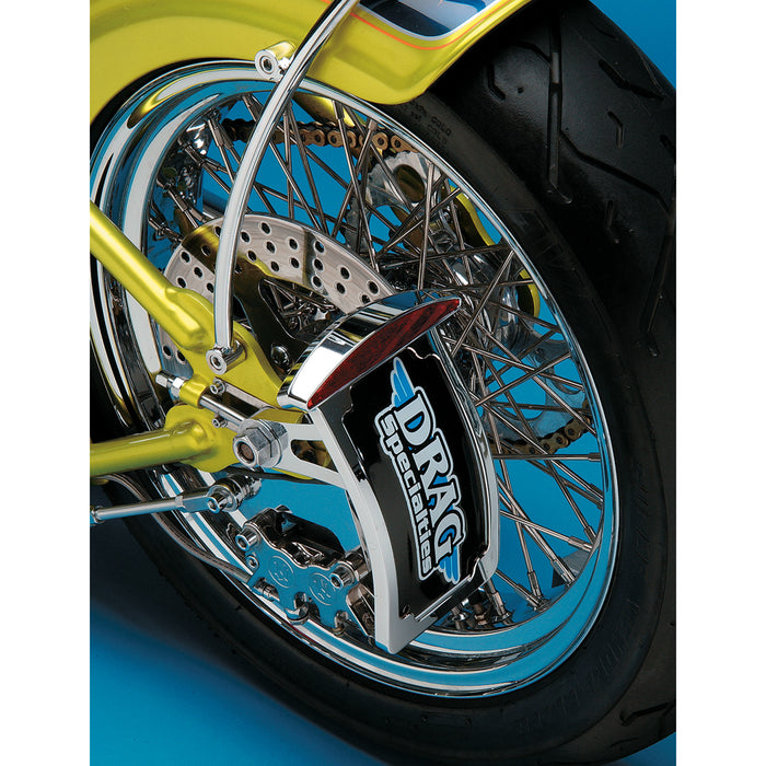 DRAG SPECIALTIES 2010-0552 Side Mount Half-Moon LED Taillight and License Plate Mount Side Mount Taillight/License Plate Mount - Curved Vertical - Half-Moon