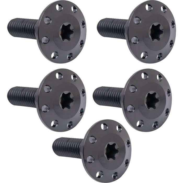 ARLEN NESS 2401-1707 300-915 Holeshot Floating Brake Rotor Bolt Kit - Holeshot/Front/Floating/Brake Rotor - Spoke Mount - Black - 5 Pack