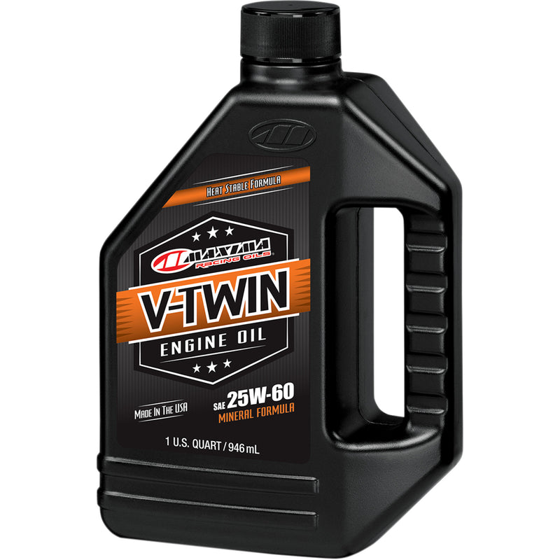 MAXIMA RACING OIL 3601-0291 30-15901 V-Twin Mineral Engine Oil V-Twin Oil - 25W-60 - 1 U.S. quart