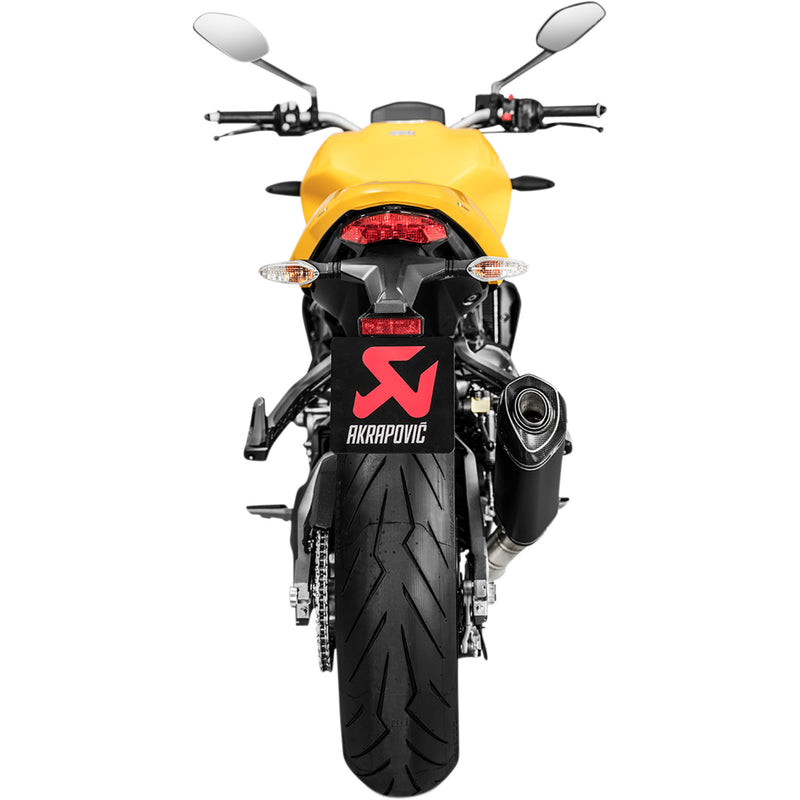Akrapovic Slip-On Line Muffler - S-D12SO8-RTBL Ducati Monster 2017-2020