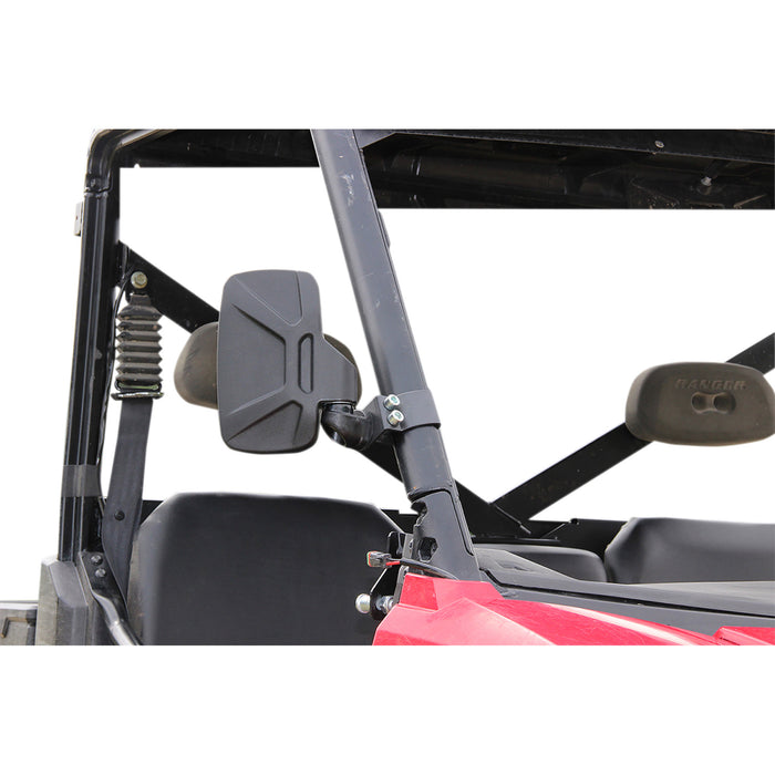 MOOSE OFFROAD 0640-1088 56-18083A Roll Cage Mirror Mirrors - Side View - Rectangle - Black
