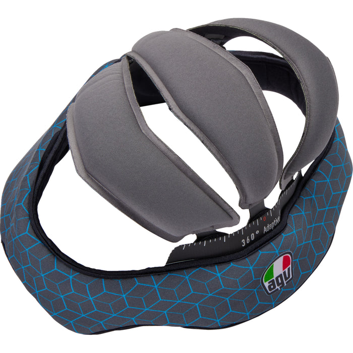 AGV 0134-3337 201850005523GM Pista GP RR Helmet Liner Pista GP RR Liner - Gray/Cyan - Medium