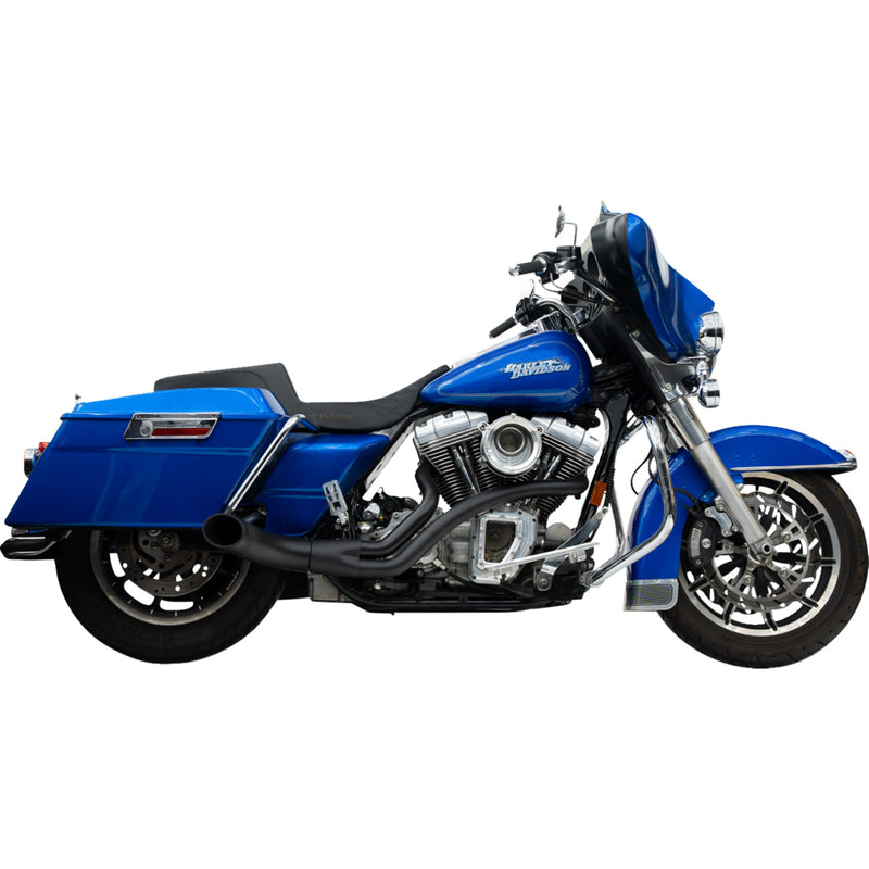 Trask Up Yours 2-Into-1 Exhaust System - TM-5740BK For Harley Touring 2000-2016