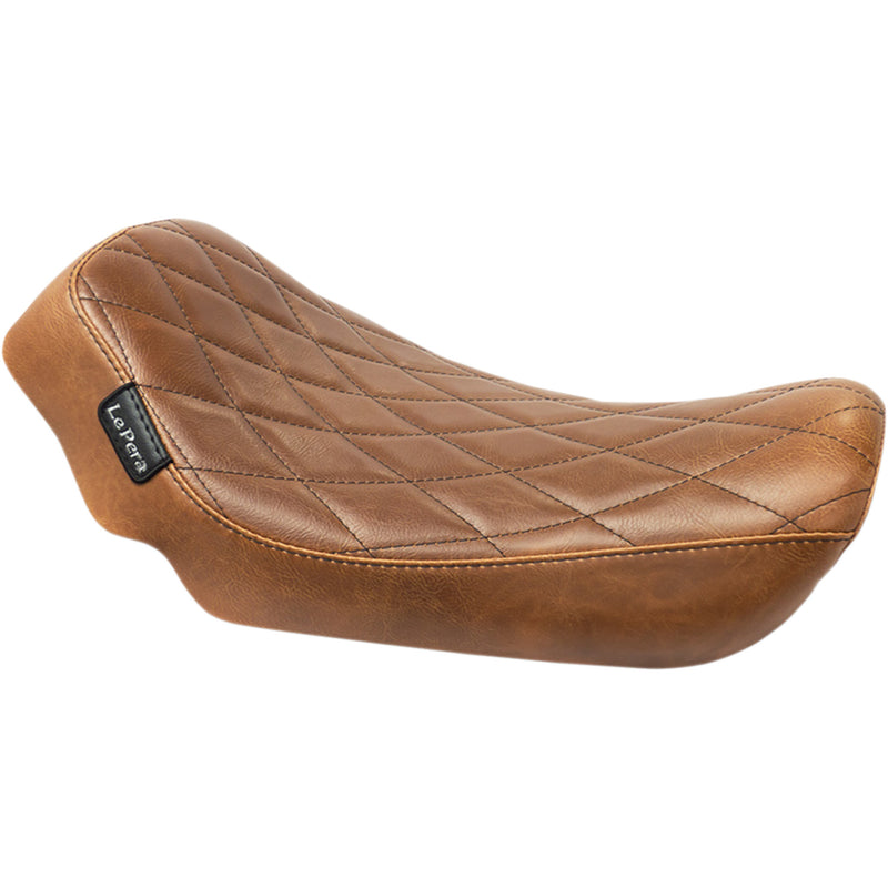 LePera Streaker Solo Seat Diamond Brown - LK-351DMTDV For Harley Dyna 2006-2017