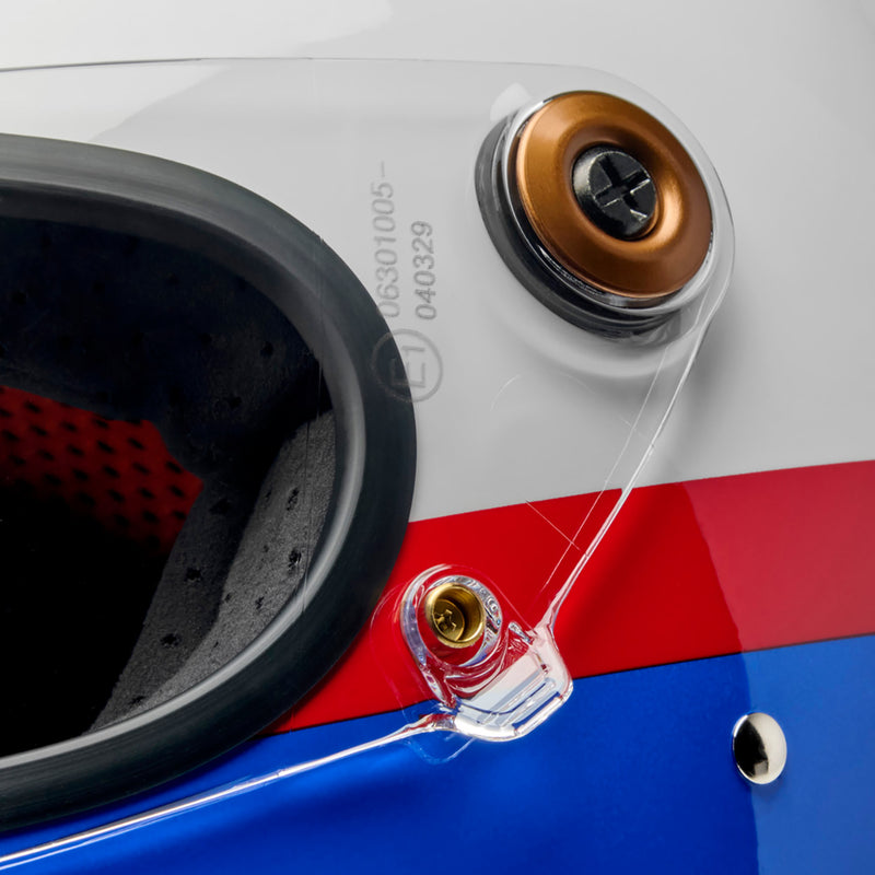 BILTWELL Gringo S Apex Helmet - White/Red/Blue